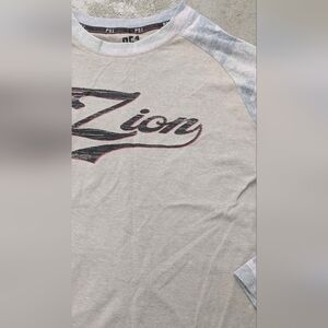 P62 Men's Gray Raglan Shirt, Large